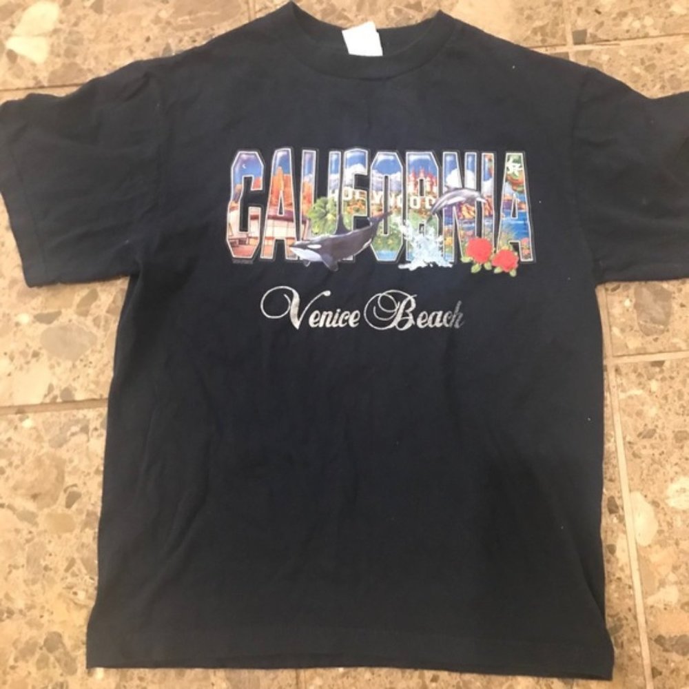 🌼3/$10🌼 California Blue Venice Beach Shirt Small